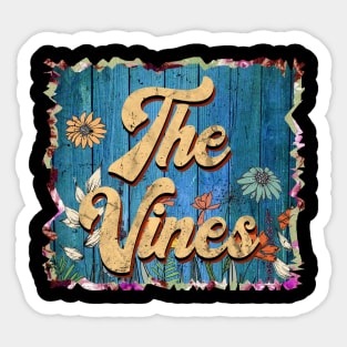 Vintage Vines Name Flowers Limited Edition Classic Styles Sticker